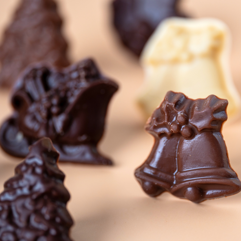 Dark Chocolate Christmas Figurines