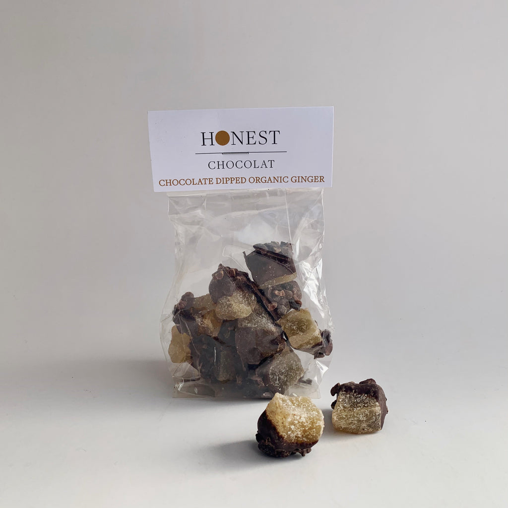 Chocolate Dipped Organic Ginger