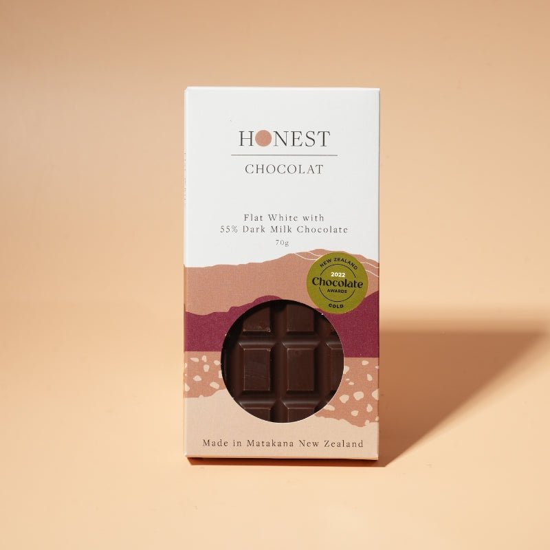 Flat White - Dark Milk Chocolate Bar - 55% Cacao