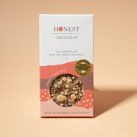 Tea & Biscuit - Milk Chocolate Bar - 42% Cacao