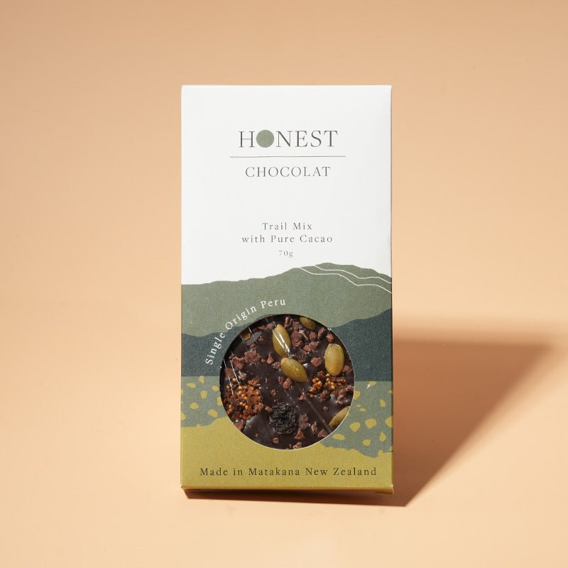 Trail Mix - Dark Chocolate Bar - 100% Cacao