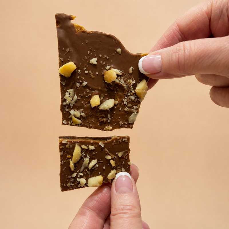 Macadamia Toffee with Milk Chocolate