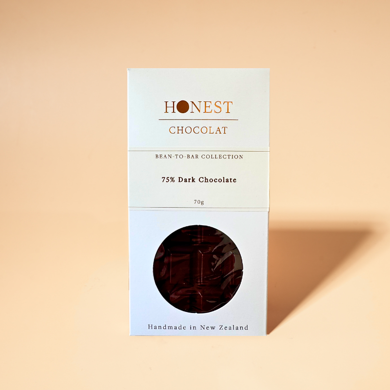 Single Origin Dark Chocolate Bar - 75% Cacao - Solomon Islands