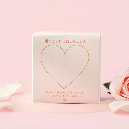 Chocolate Golden Heart with Chocolate Almonds