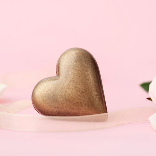 Chocolate Golden Heart with Chocolate Almonds