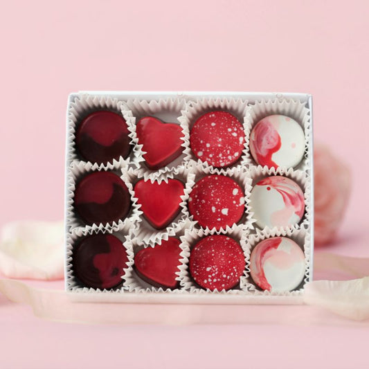 The Valentine Selection - 12 Chocolate Bonbons
