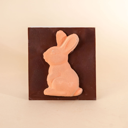 Dark Chocolate Easter Bunny with Passionfruit Jelly