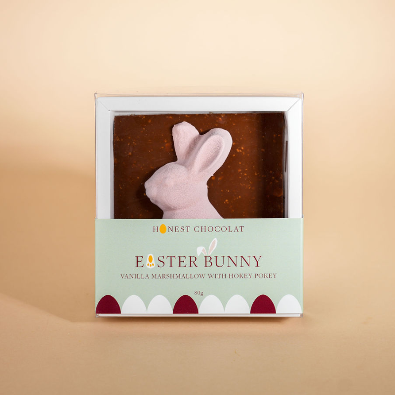 Milk Chocolate Easter Bunny with Vanilla Marshmallow & Hokey Pokey