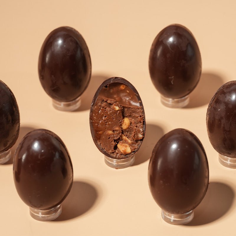 Peanut Butter - 9 Dark Chocolate Easter Eggs