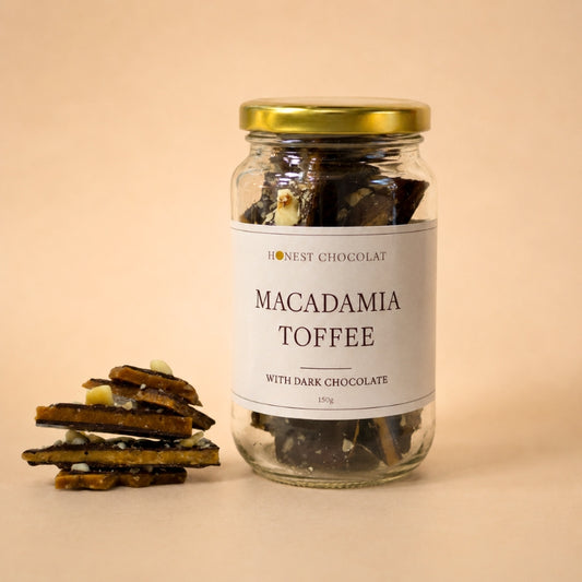 Macadamia Toffee with Dark Chocolate