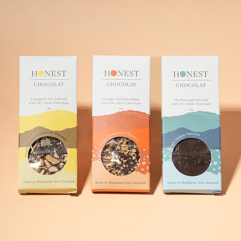 Dark Chocolate Tasting Gift Box - 3 Mini Bars