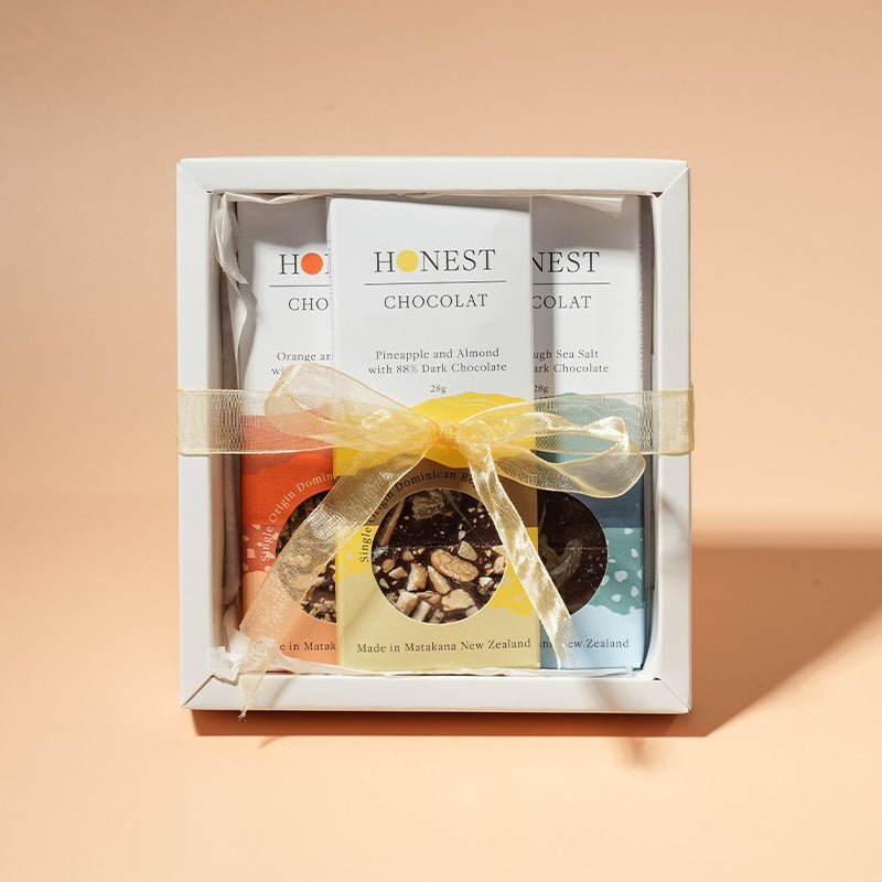 Dark Chocolate Tasting Gift Box - 3 Mini Bars