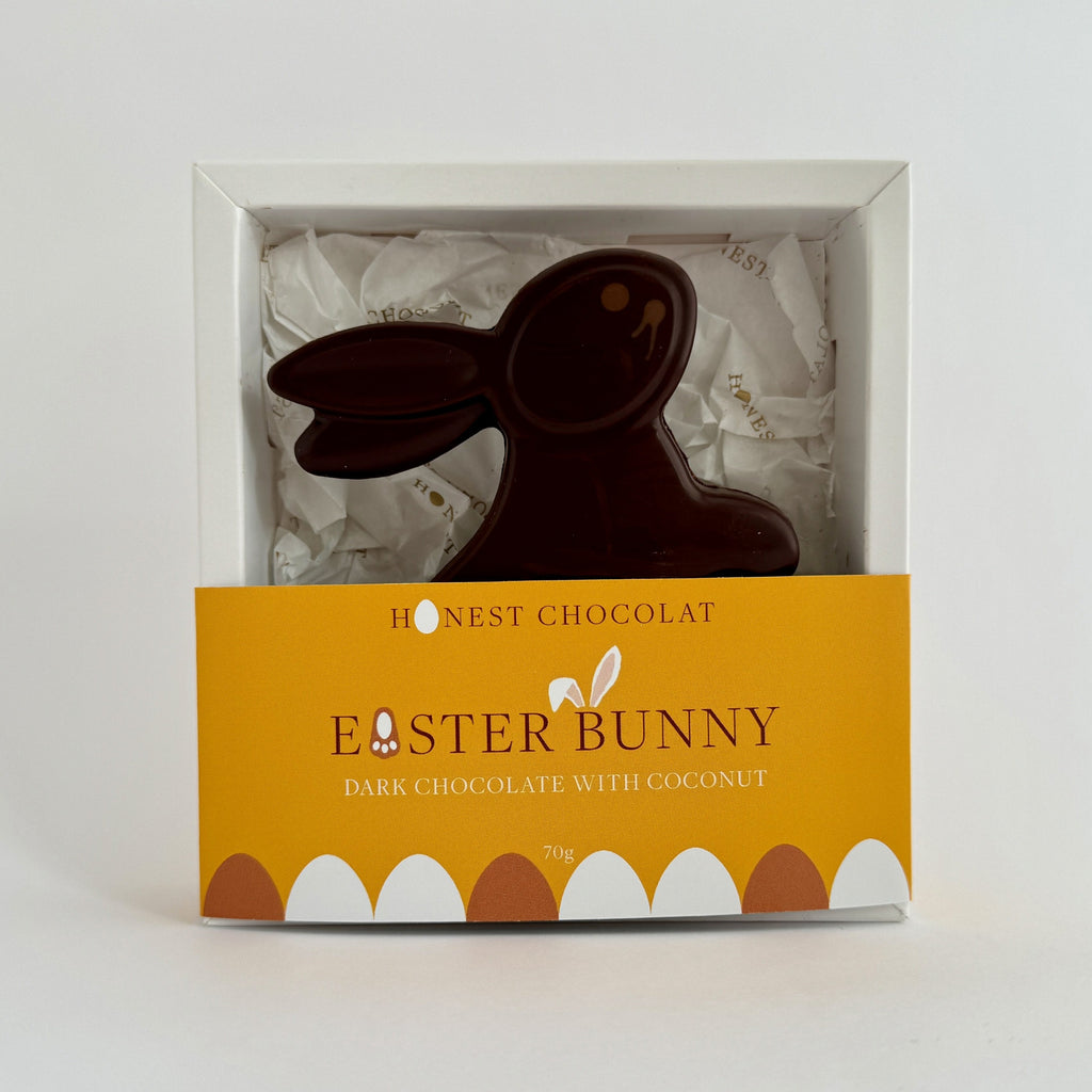 Dark Choc Easter Bunny with Coconut