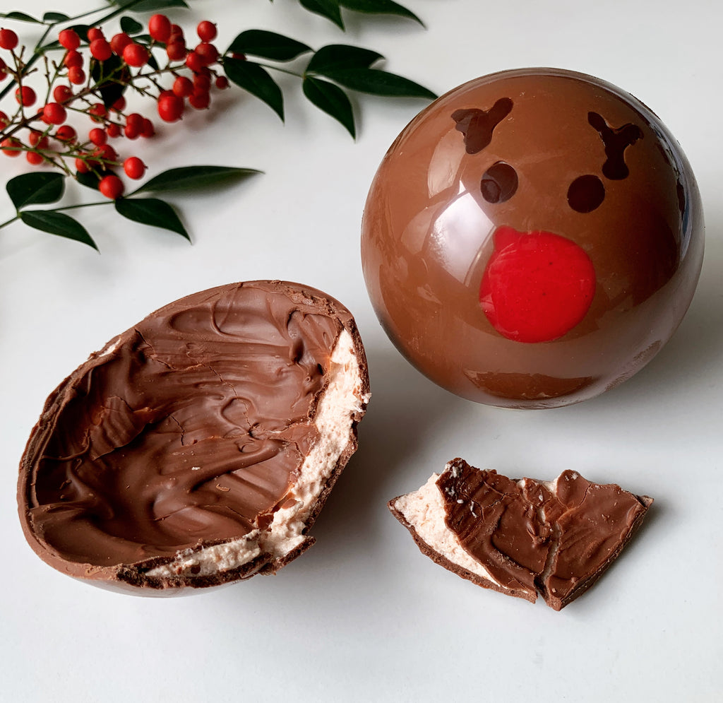Rudolph Milk Chocolate Christmas Ball